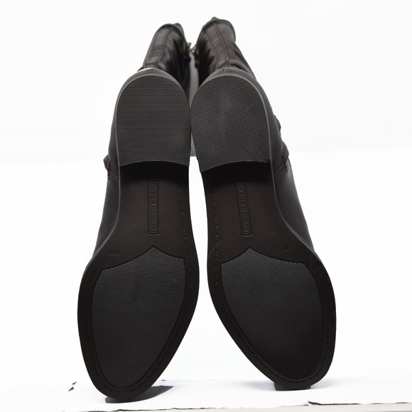 *Enzo Angiolini Sz 9.5M Brown Leather Zip Up Boots - Picture 5 of 5